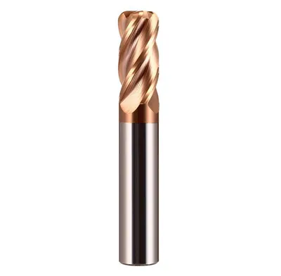Round Nose End Mill, Bull Nose Carbide Milling Cutter Untuk Pemesinan CNC Russia Thailand Vietnam